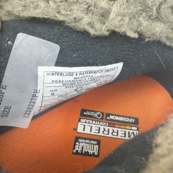 Merrell Continuum Winterlude 6 Women Black Waterproof Insulated Boot Sho… - Picture 8 of 8